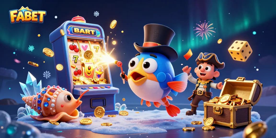 FABET showcases thrilling slot games with vibrant characters and dazzling winnings to entice players.