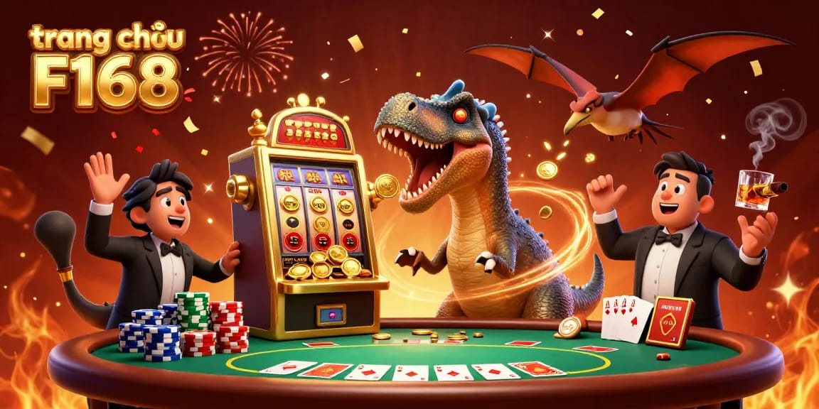 Experience the thrill of winning with triumphant fun at trang chủ F168's immersive casino scene.