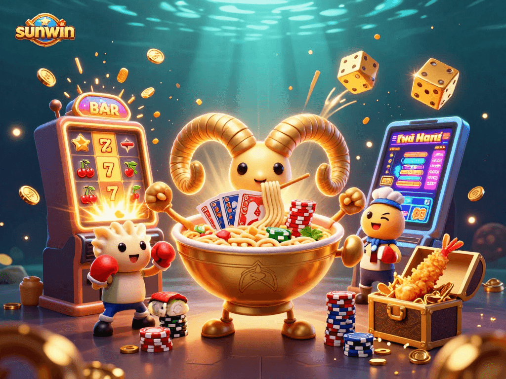 Play thrilling games at sunwin with dynamic slot machines and vibrant casino elements.