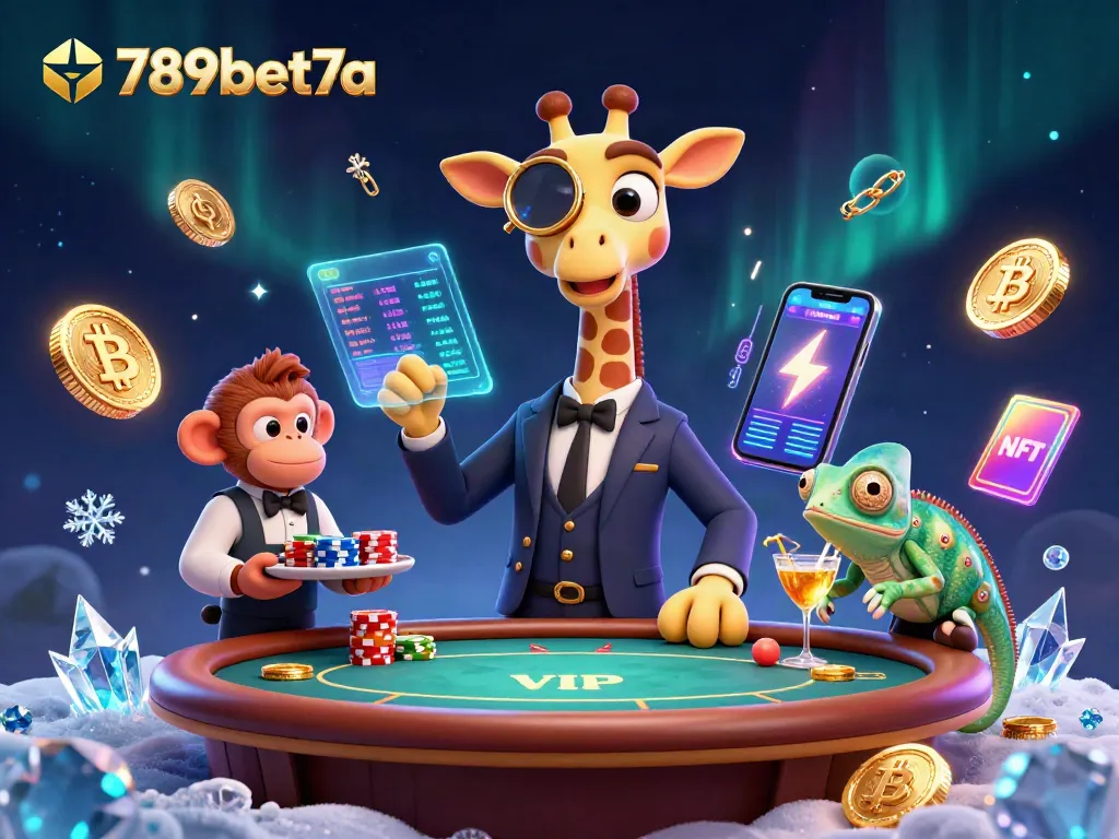 Place bets at 789bet7a with a high-roller giraffe and vibrant casino elements.