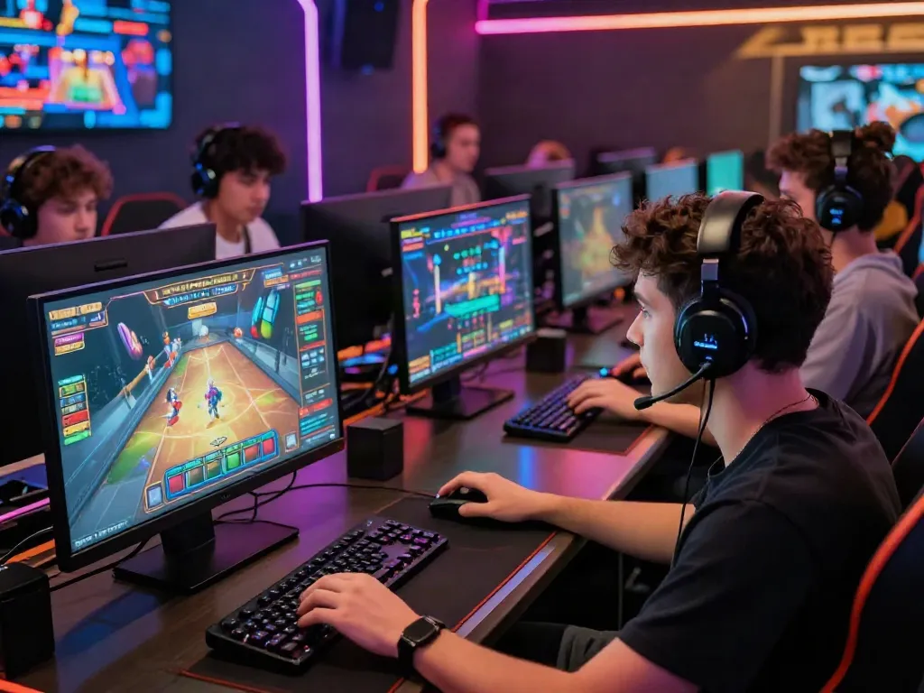Engaged players enjoying ku88 online casino games in a vibrant digital setting.