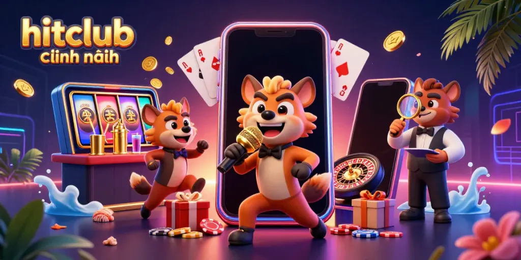 Join the fun at hitclub chính hãng with vibrant characters and dynamic casino elements.