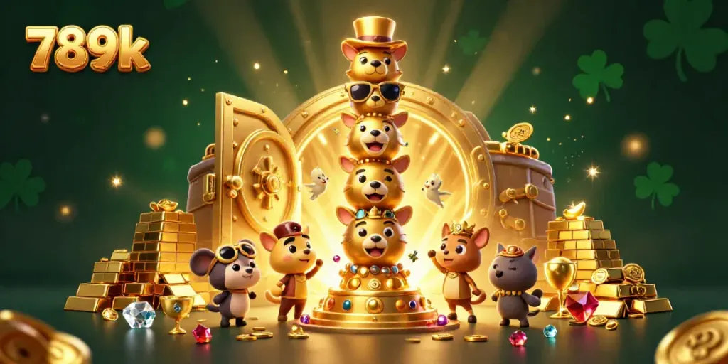 Experience thrilling wins at 789k with vibrant casino elements and a dazzling totem scene.