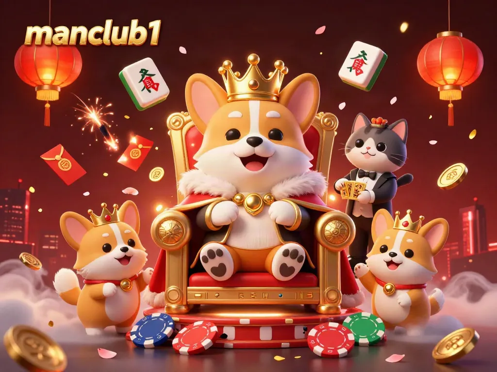Experience thrilling gameplay at manclub1 with our vibrant casino-themed digital illustration.
