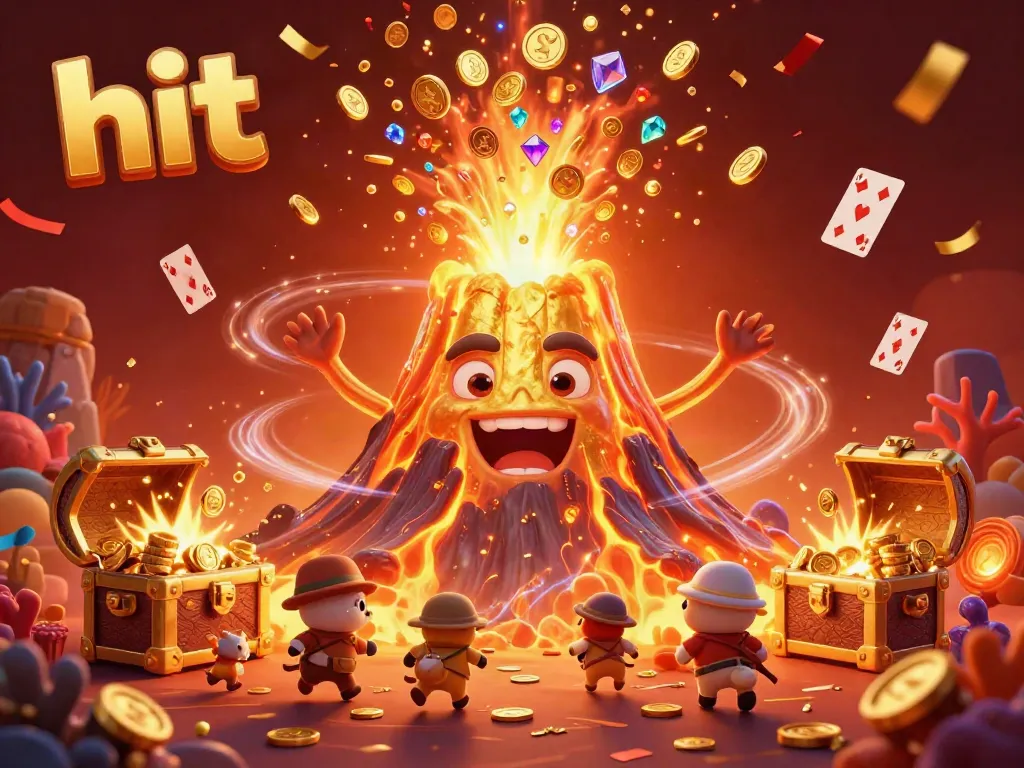 Experience the thrill of hitting jackpots at this vibrant casino scene with treasure and excitement.