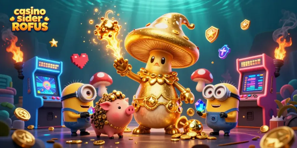 Experience thrilling gameplay at casino sider uden ROFUS with vibrant characters and dynamic game elements.