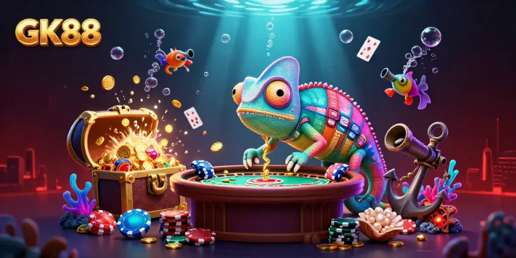 Experience thrilling wins at GK88 casino with vibrant games and rich design elements.