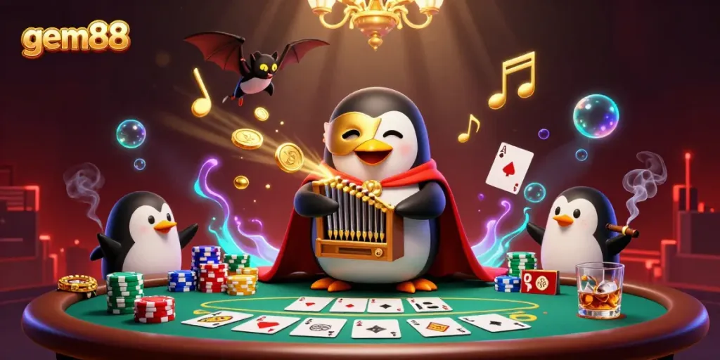 Experience thrilling gameplay with gem88 at a vibrant casino, showcasing exciting poker dynamics.