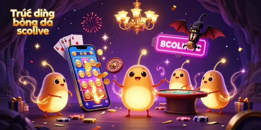 Experience Trực tiếp bóng đá socolive excitement with this vibrant casino scene, celebrating gaming thrills.