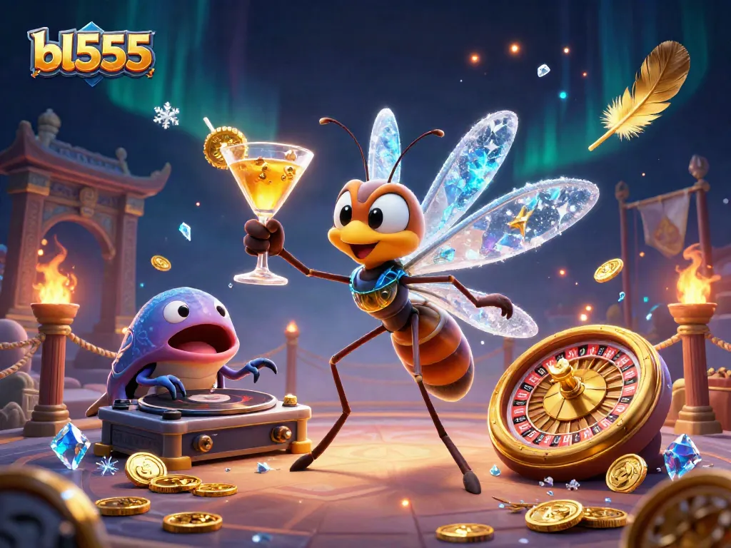 Join the excitement of bl555's casino world, featuring vibrant characters and immersive gameplay elements.