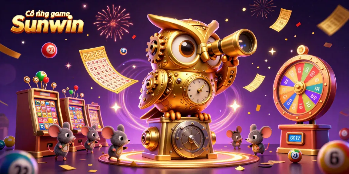 Experience the thrilling Cổng game Sunwin with dynamic elements and vibrant scenes in this captivating 3D illustration.