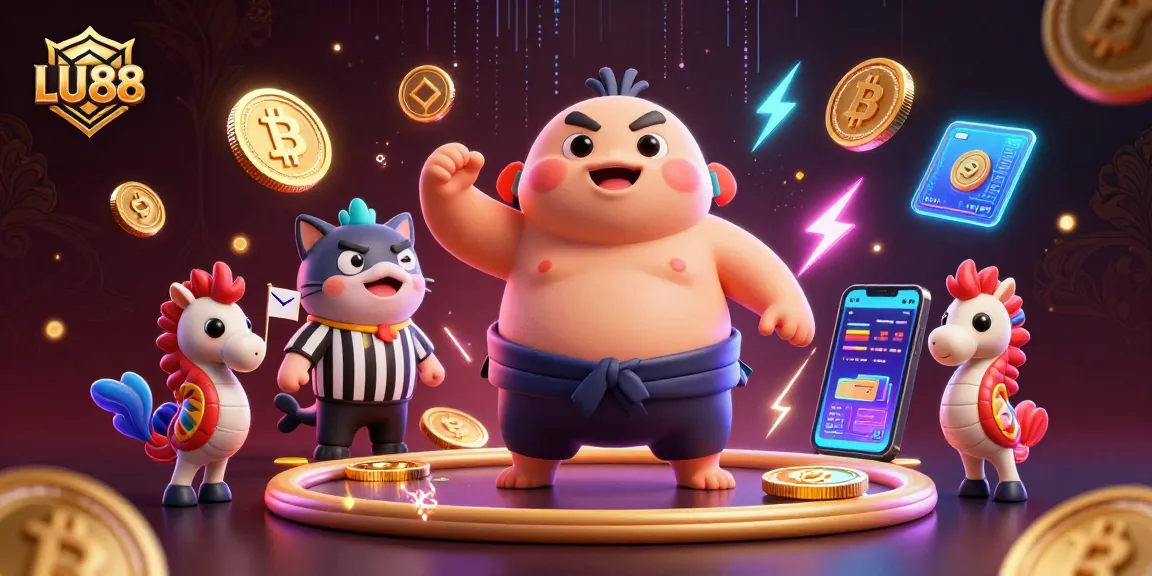 LU88 offers thrilling underwater gambling, featuring fugu with sumo belt, catfish referee, and seahorse fans.